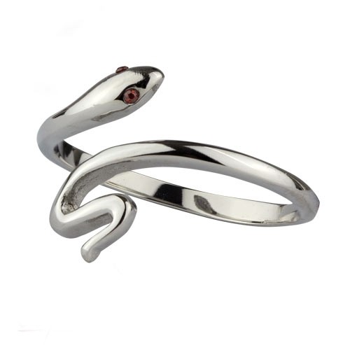 Ring Kleine Schlange Edelstahl mit Zirkonia - vergleichen und g&uuml;nstig kaufen